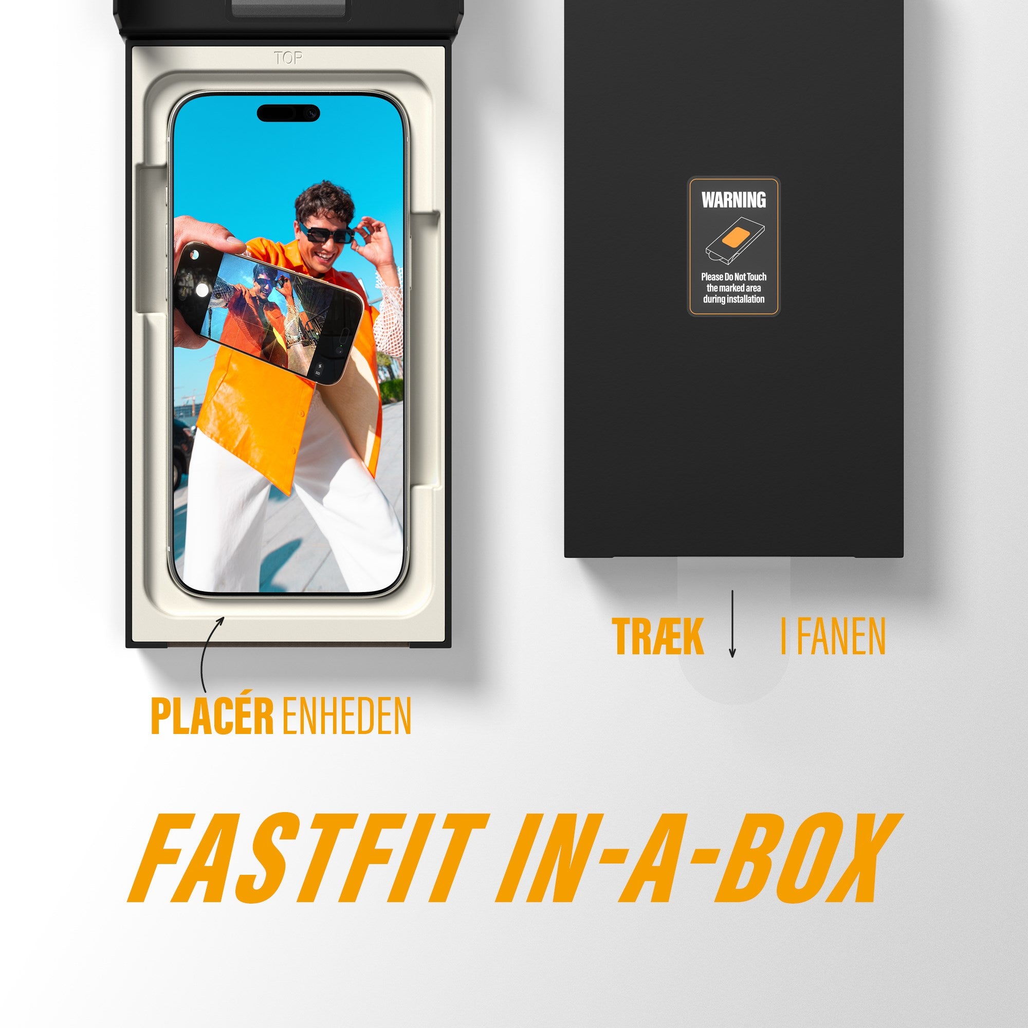 PanzerGlass® Skærmbeskyttelse iPhone 17 | iPhone 16 Pro | Ultra-Wide Fit m. FASTFIT IN-A-BOX
